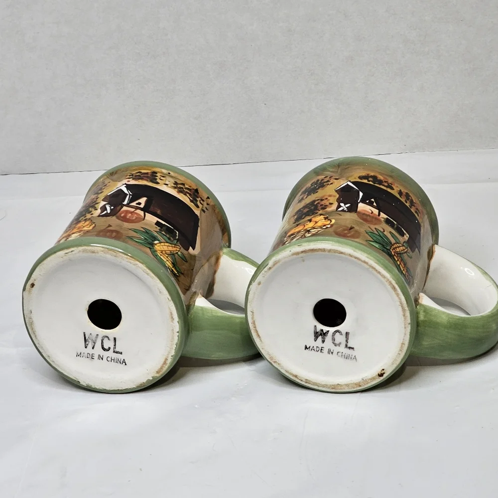 Ceramic Salt & Pepper Shaker with Handle Farmhouse Large 4